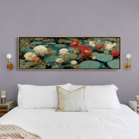 Lotus Garden in Deep Blue Waters