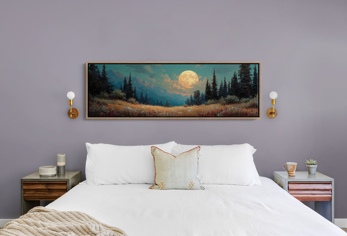 Moonrise Over the Wild Meadow