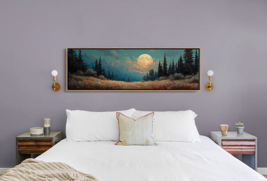 Moonrise Over the Wild Meadow