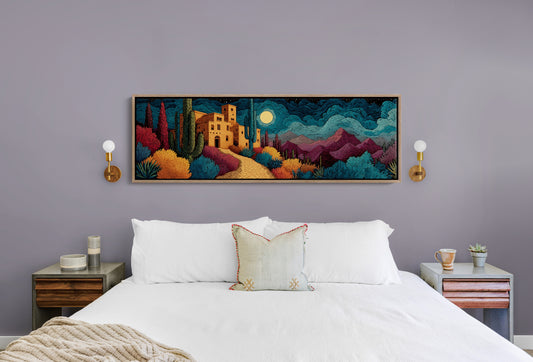 Moonlit Road to the Desert Villa