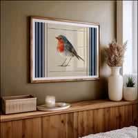 Robin Against the Linen Sky