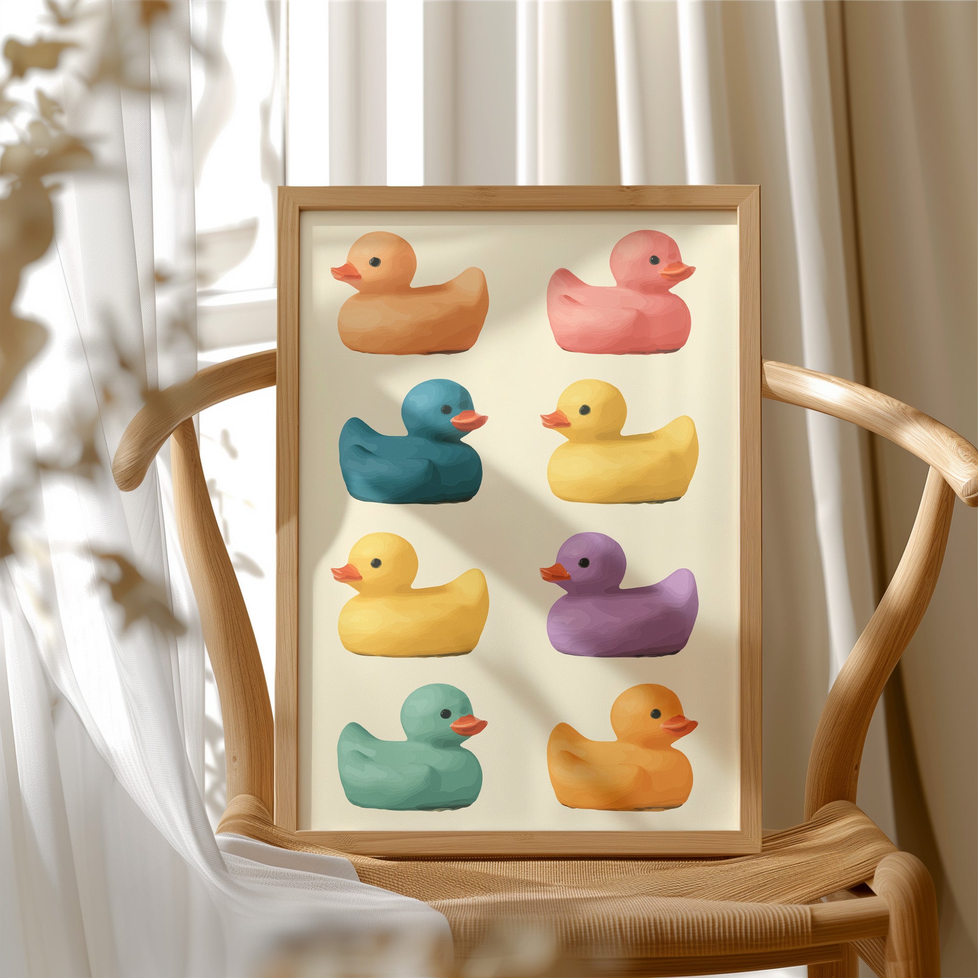 A Parade Of Painted Ducks