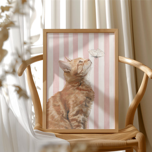 Whispers Beneath Blush Stripes