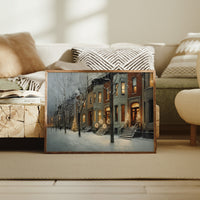 Warm Lights on a Winter Street