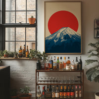 Crimson Sun Over Fuji