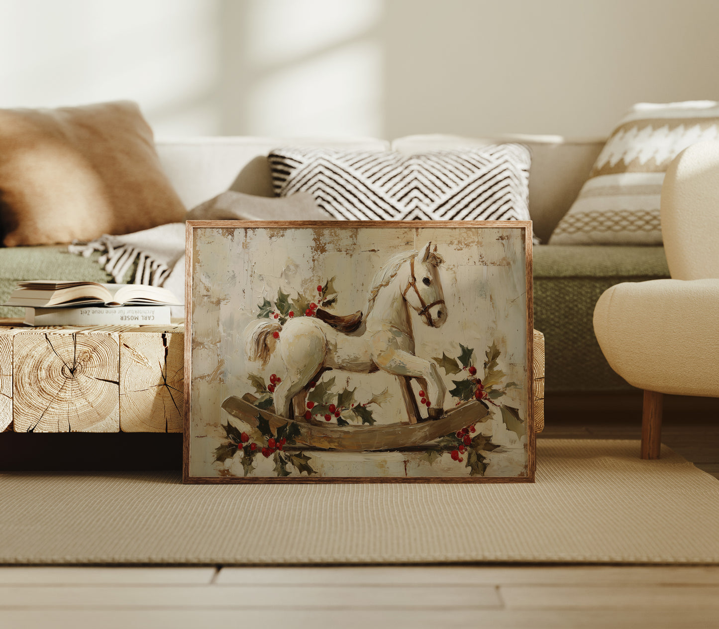 Rocking Horse in Winter Stillness