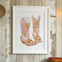 Blush Boots In Bloom