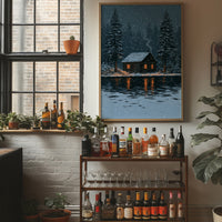 Snow Falling On The Cabin