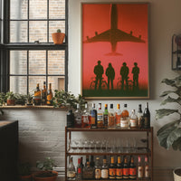 Kids Watch Jet Fly Overhead