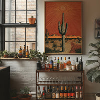 Saguaro Under Radiant Sun