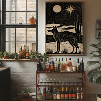 Coyote Beneath The Desert Moon