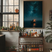 Lantern Boat Beneath The Stars