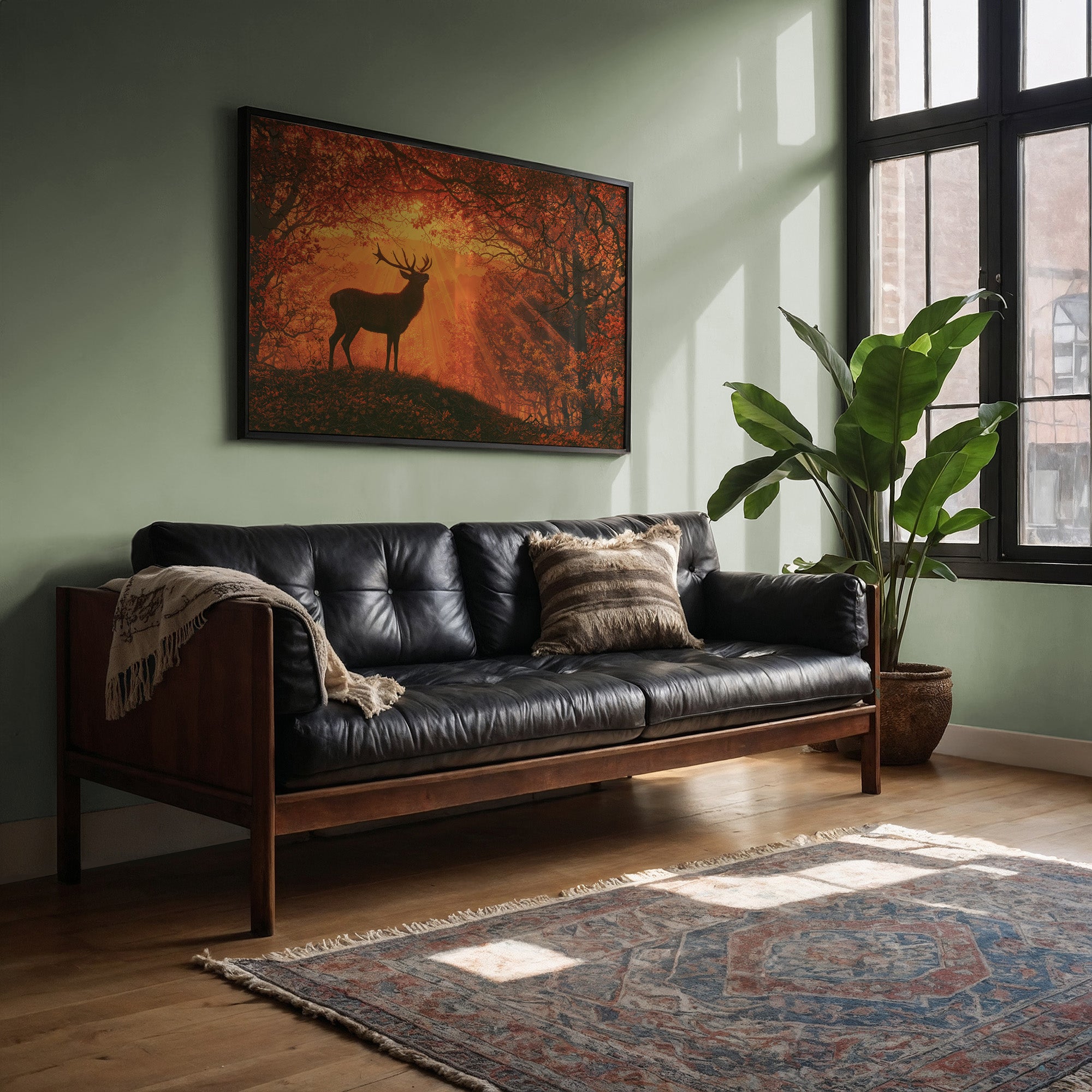 Stag, Struck by Sunrise