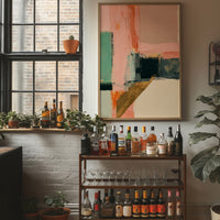 Blush Mint Gold Color Block