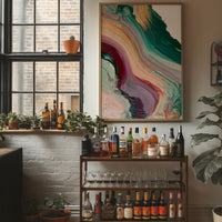Emerald Wine Marbled Flow
