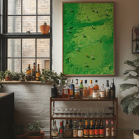 Aerial Golf Course Palette Knife