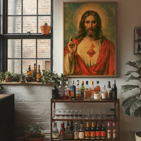 Sacred Heart Vintage Devotional Print