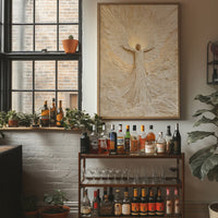 Ivory Textured Angel Ascending