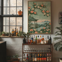 Pagoda Garden Chinoiserie Scene