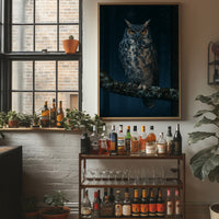 Great Horned Owl Night Portrait