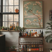 Songbirds in Magnolia Chinoiserie