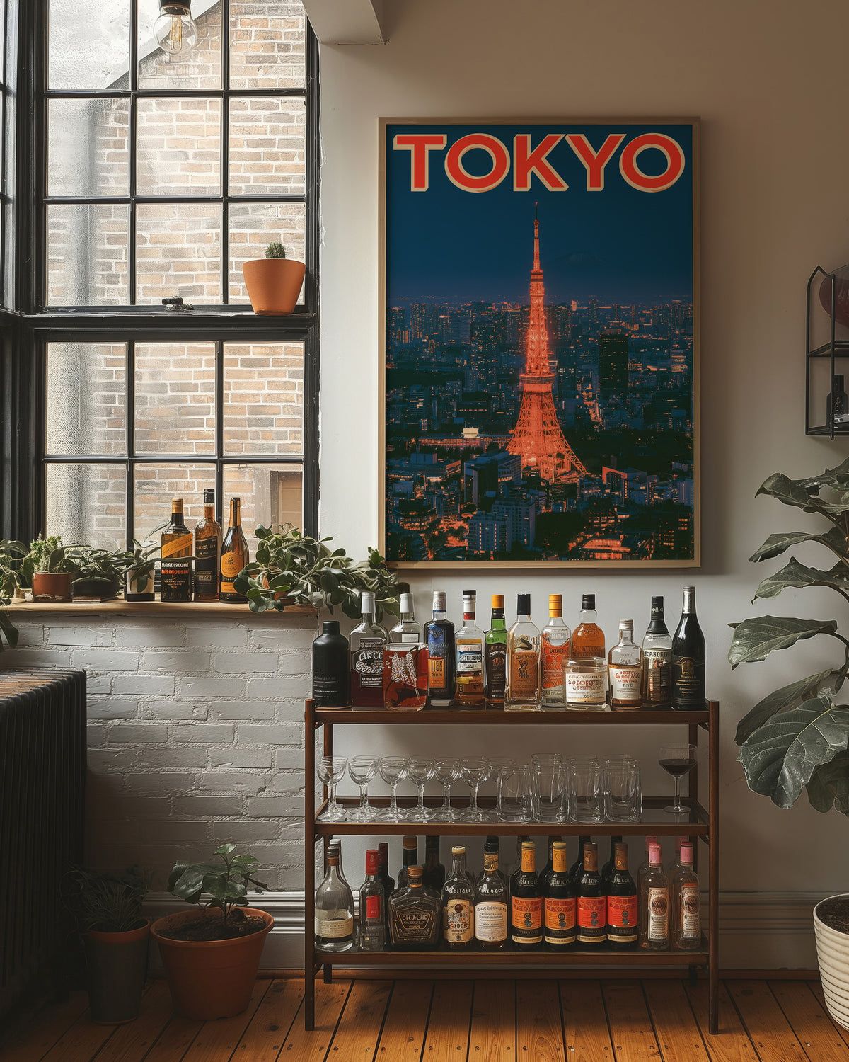 Tokyo Tower Twilight Skyline