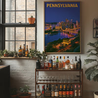 Pittsburgh Skyline Night Incline