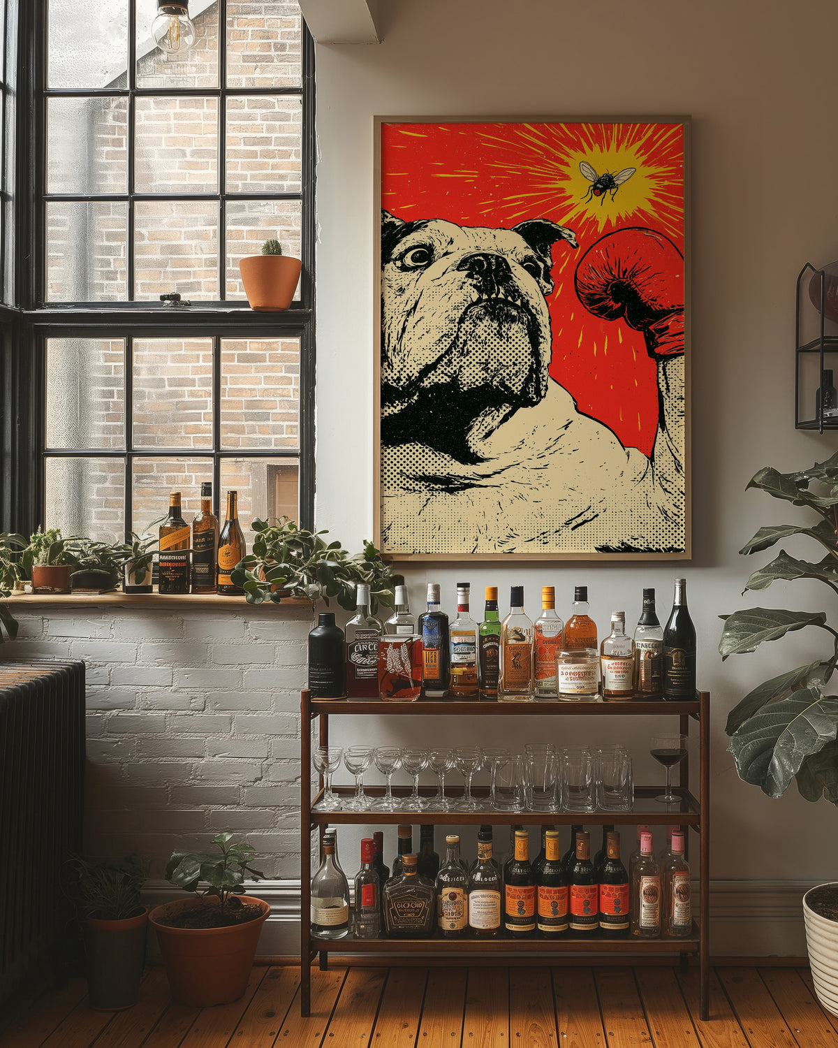 Bulldog Versus Fly Standoff