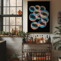 Iridescent Bubble Cluster Glow