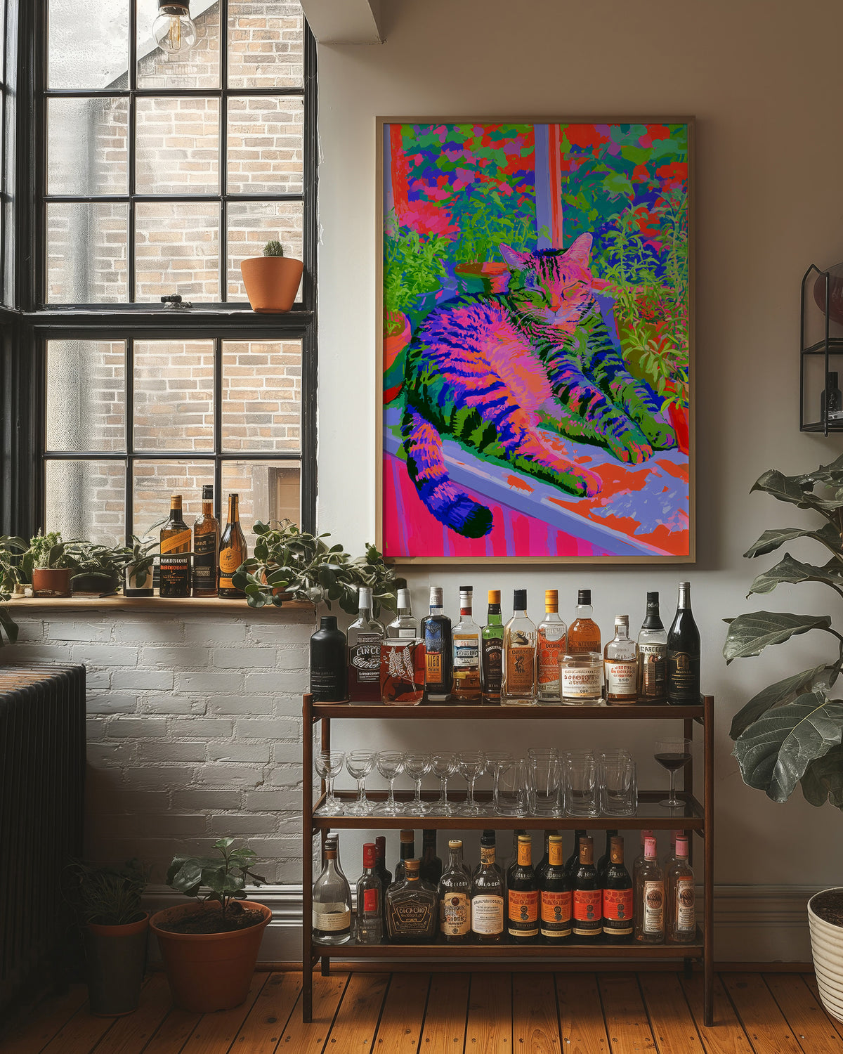 Neon Tabby Garden Nap