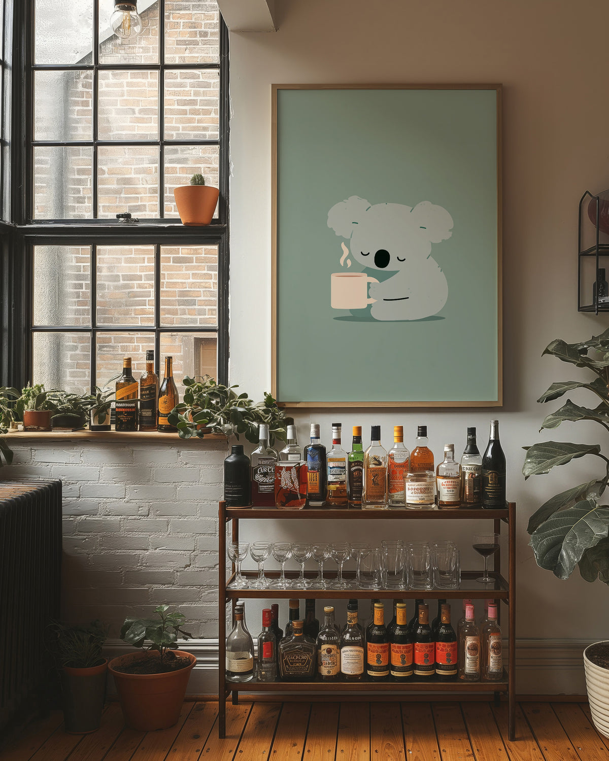Sleepy Koala Morning Coffee