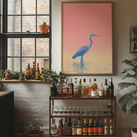 Blue Heron Dawn Silhouette