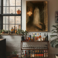 Ghostly Figure Haunted Hallway