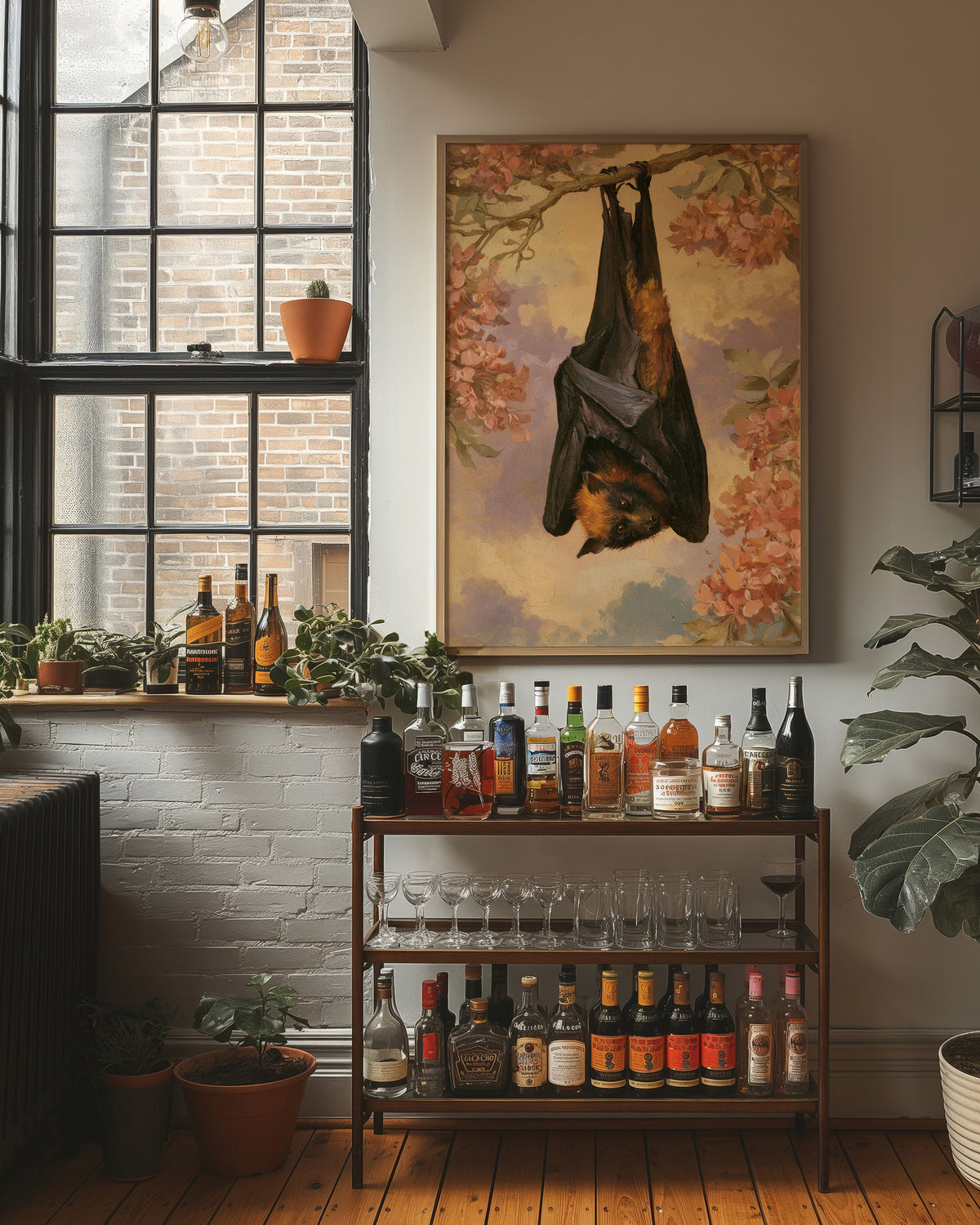 Fruit Bat Blossom Branch Study