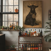 Occult Black Goat Portrait