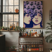 Twin Faces Violet Eye Crown