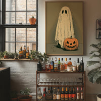 Just a Ghost and His Pumpkin
