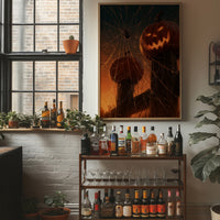 Spider's Watch Over the Jack-o'-Lanterns