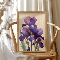 Three Irises Before Dusk