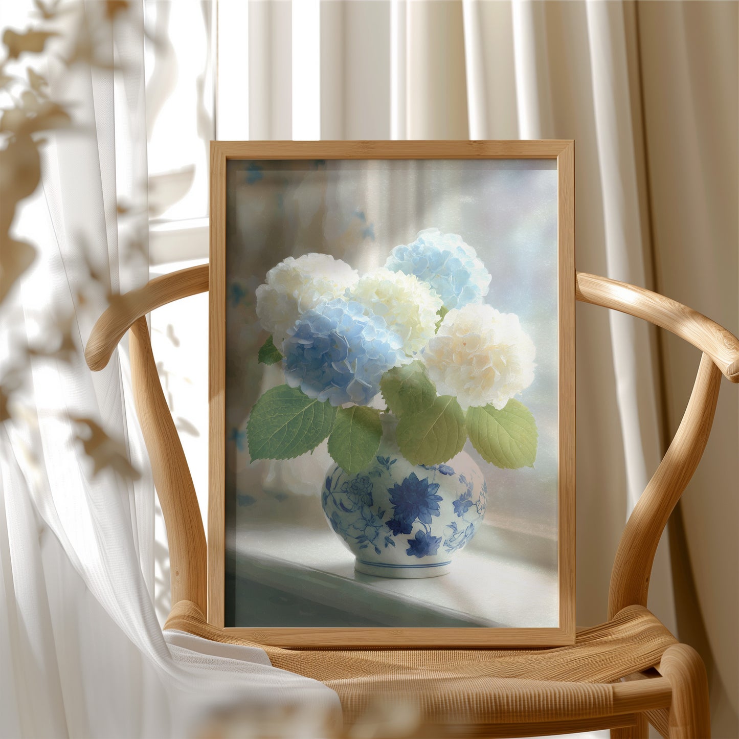 Soft Blue Where The Curtain Parts