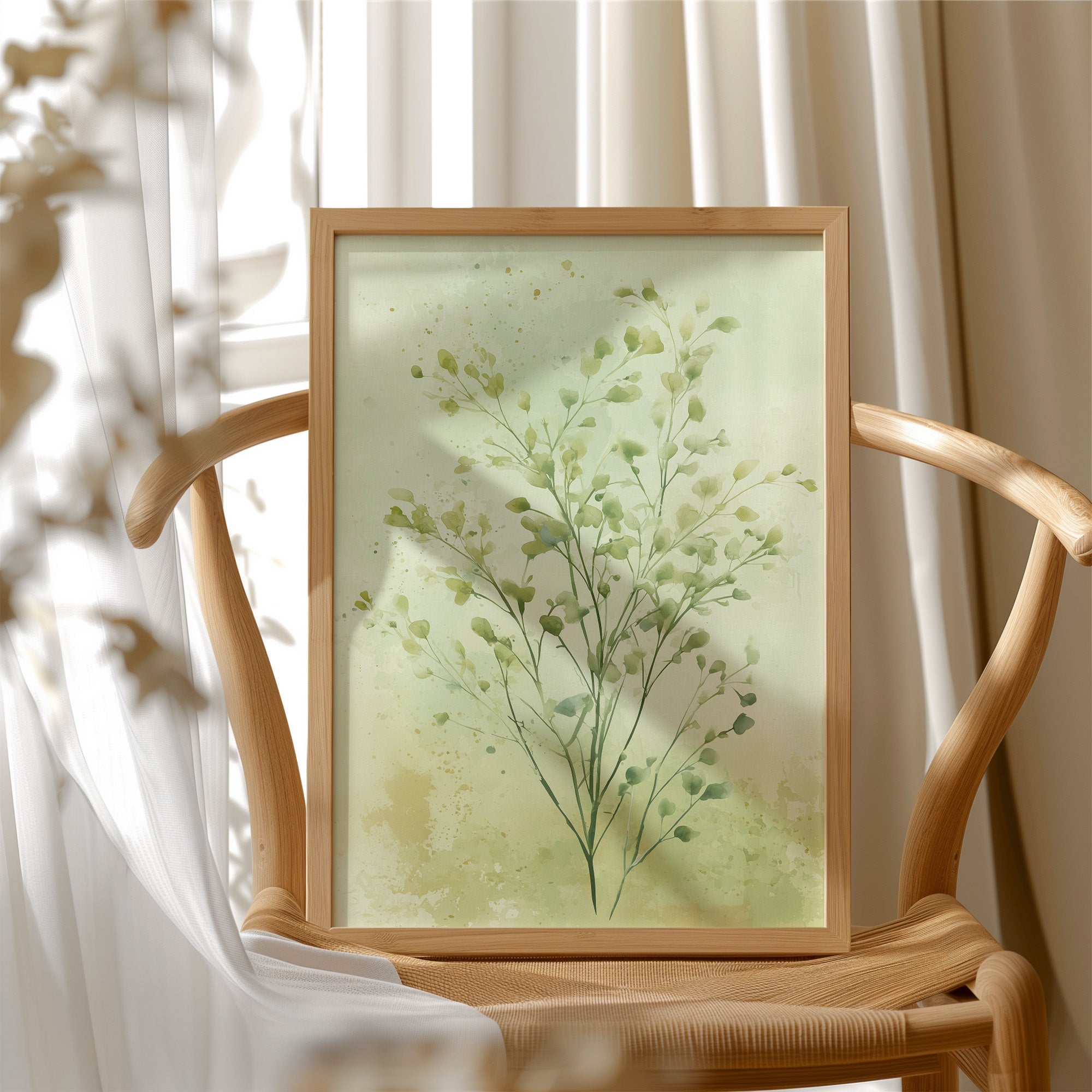Quiet Stems in Soft Green