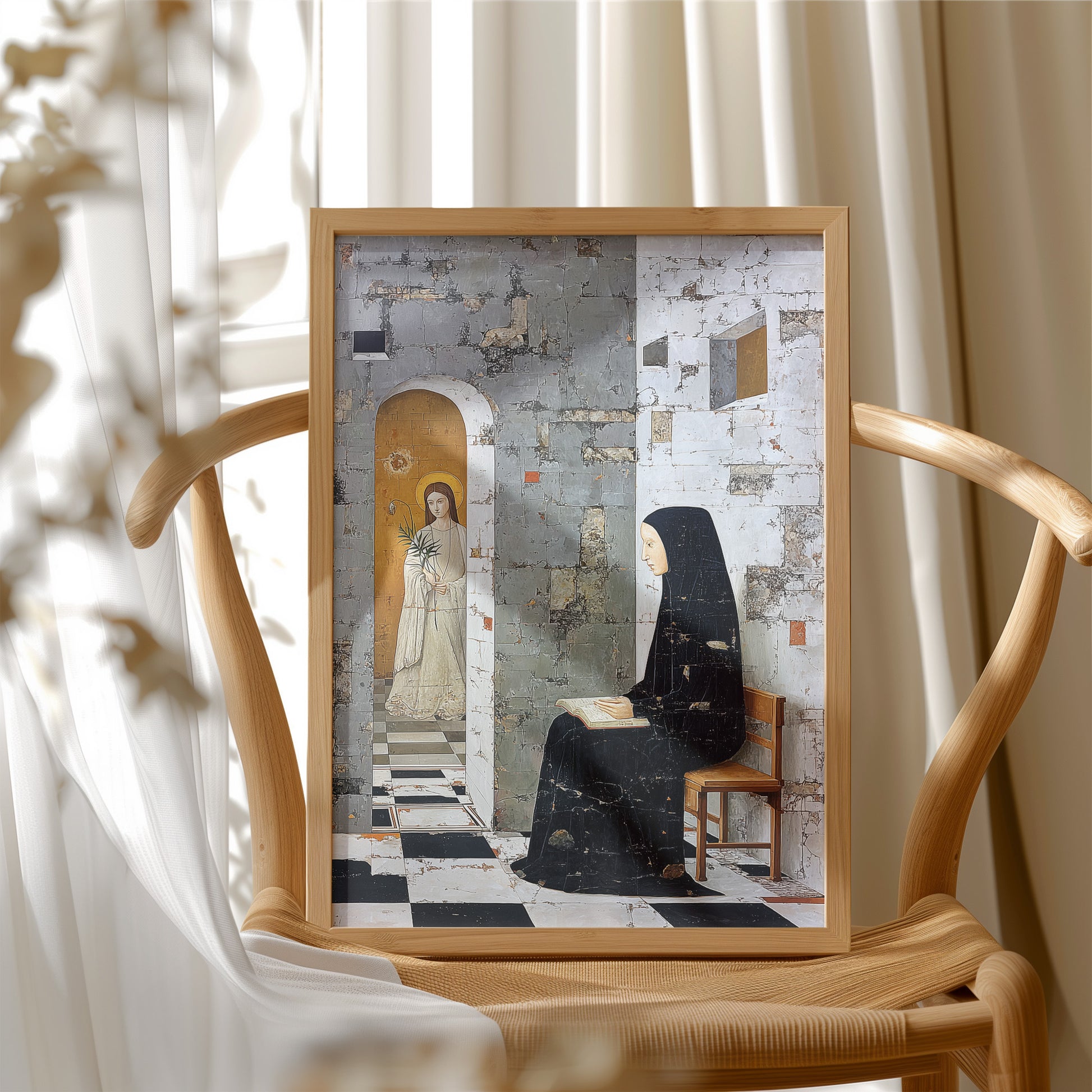She Reads in Sacred Silence
