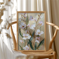 Lavender Blooms on Gilded Air