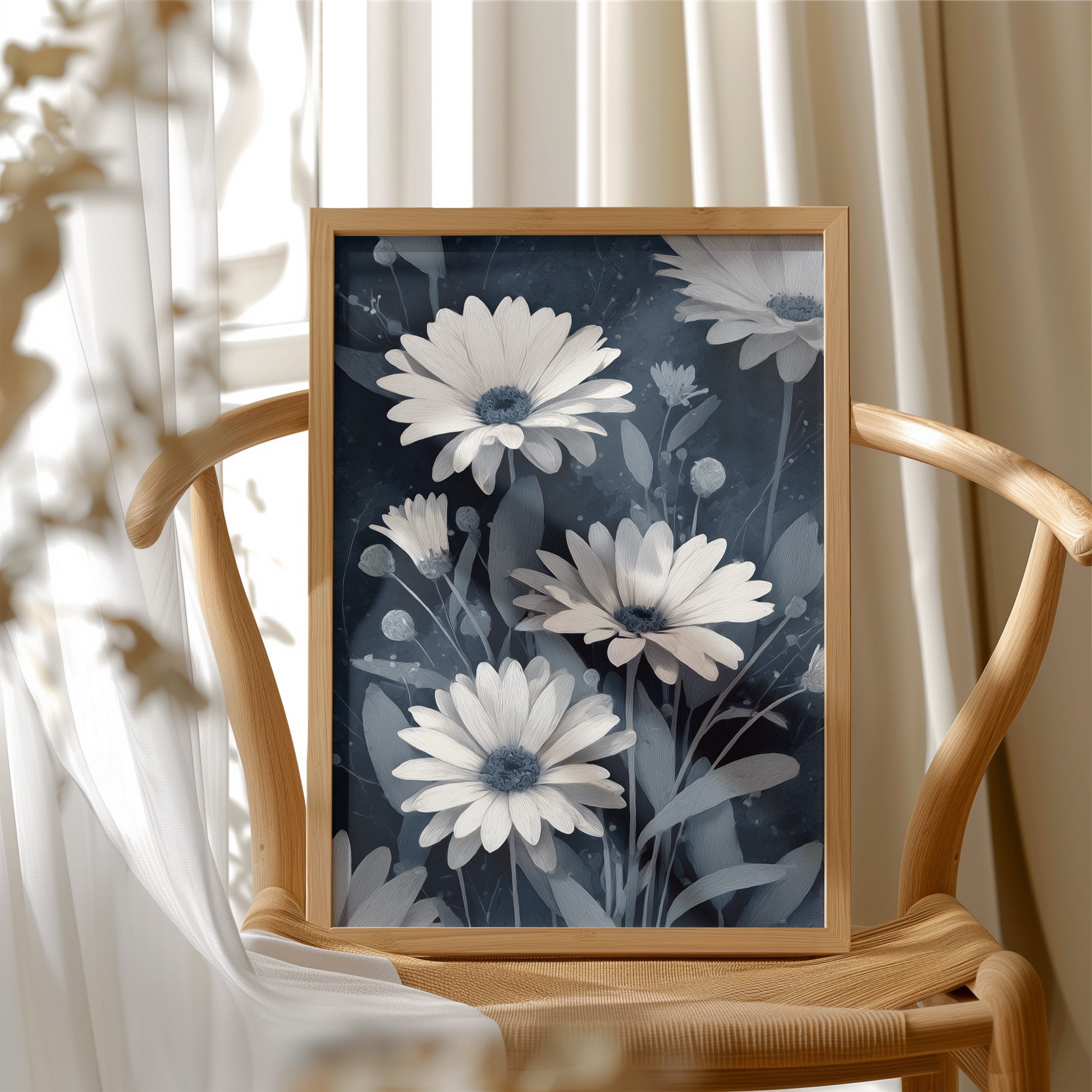 Three Daisies Holding the Dark