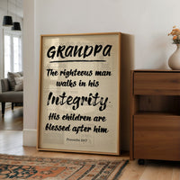 Grandpa, His Children Are Blessed — Newsprint