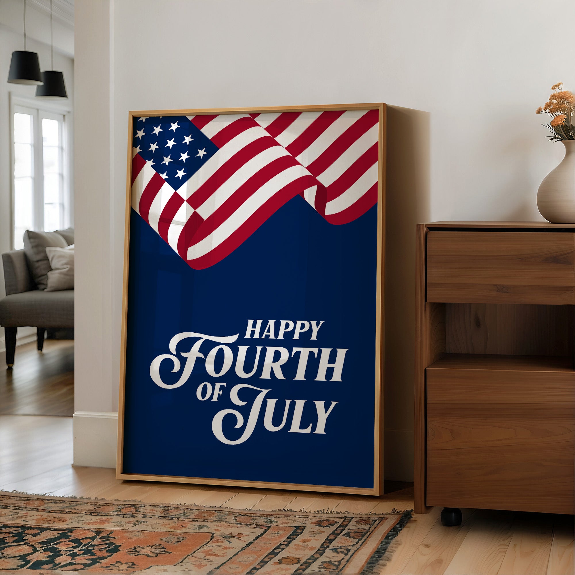 Happy Fourth of July, Flag Flying High