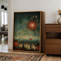 Smoke and Stars Over the Harbor
