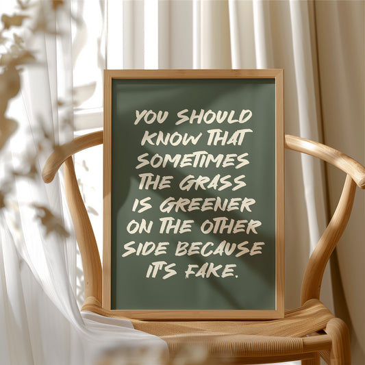 Fake Grass, Real Talk