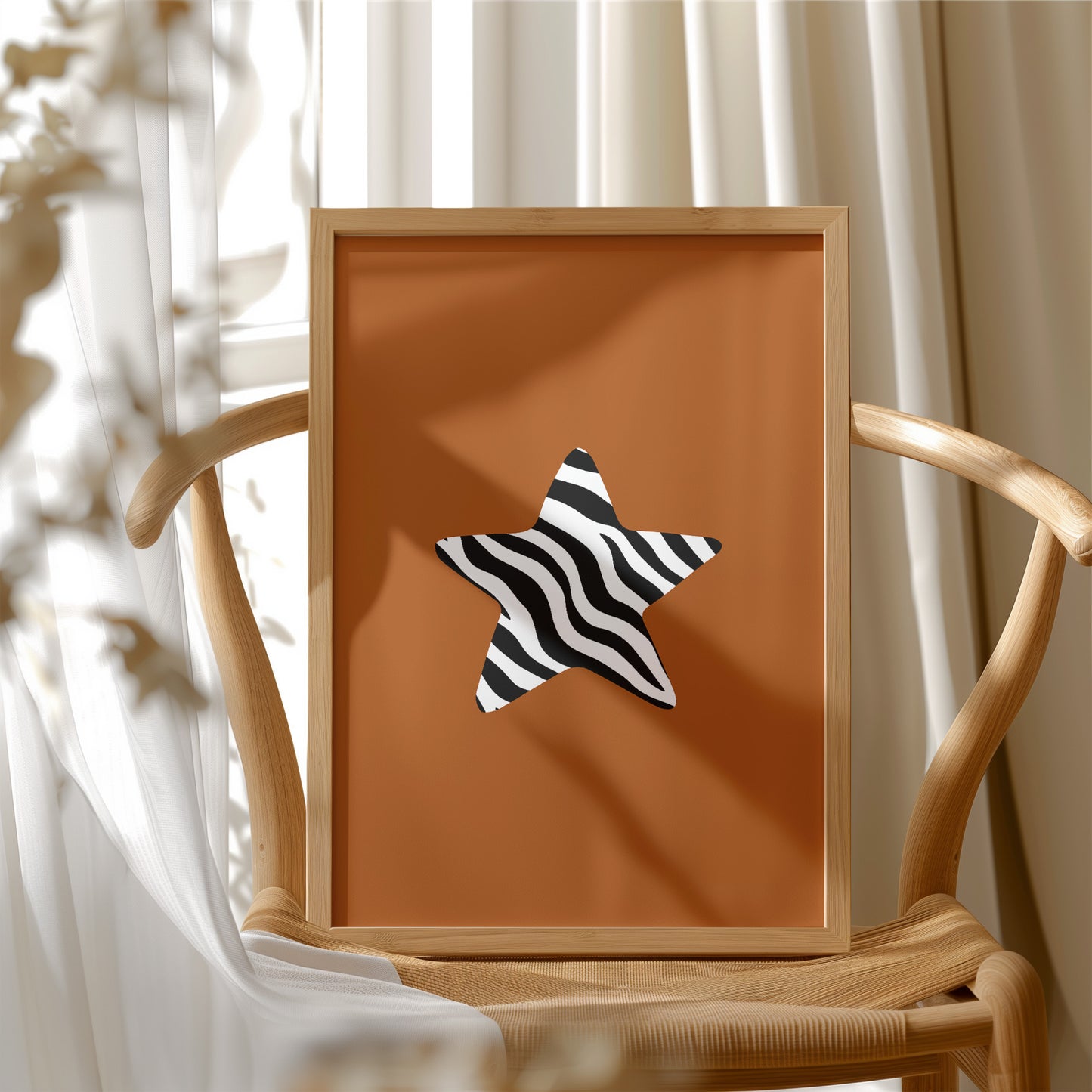 Zebra Star on a Rust Evening