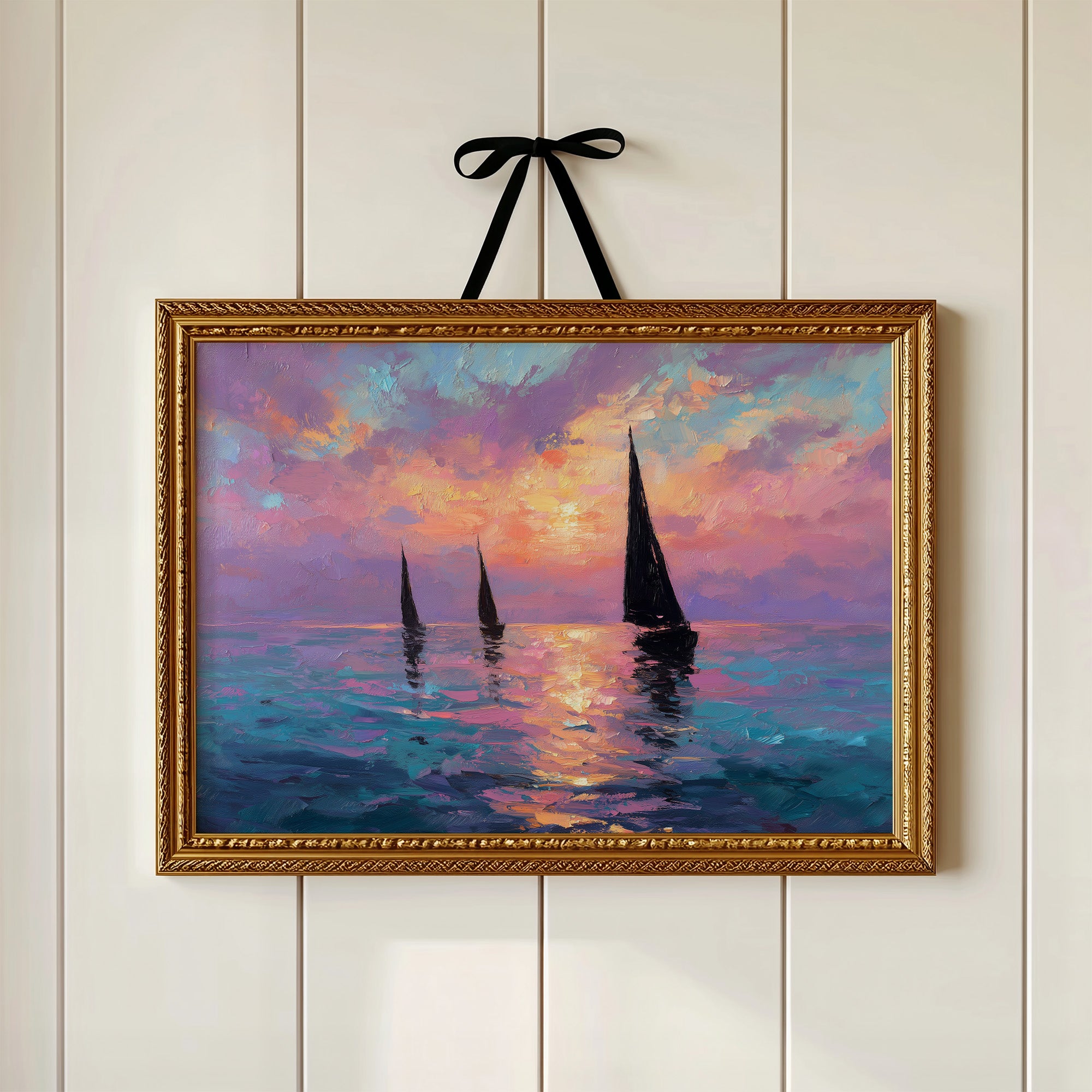 Three Sails Into the Gloaming